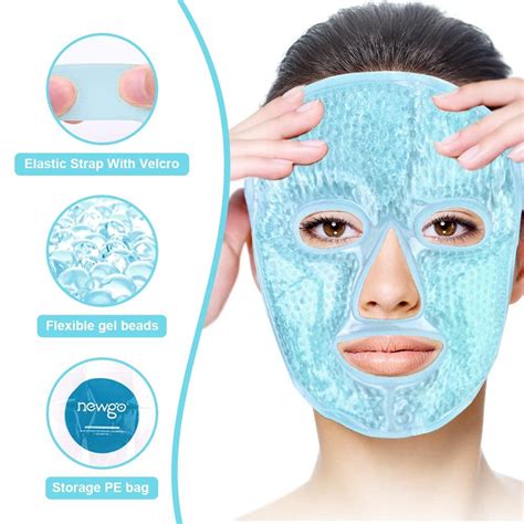 Newgo Cooling Gel Face Mask Freezable Ice Face Mask Hot Cold Face