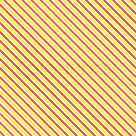 Diagonal Stripe Seamless Pattern Geometric Classic Yellow And Red Line