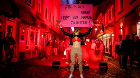 Sex Workers Turn Streets Red To Demand End To Lockdown Brothel Closures World News Mirror Online
