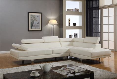 Amazon GTU Furniture Contemporary Faux Leather 2 Piece Sectional