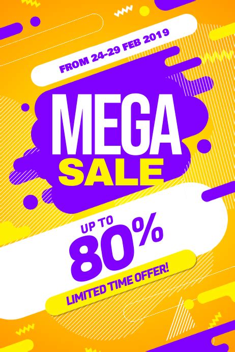 Modern Big Sale Discount Promotion Poster Flyer Template Postermywall