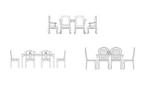 Classic Dining Table Elevation Dwg Thousands Of Free Cad Blocks