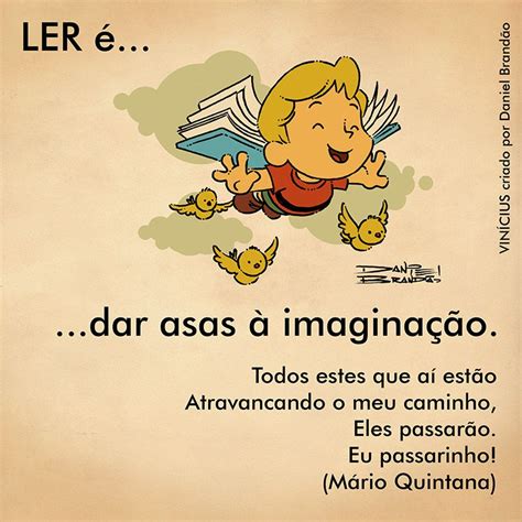 Ler E Dar Asas A Imaginacao Cor Web Incentivo A Leitura Frases