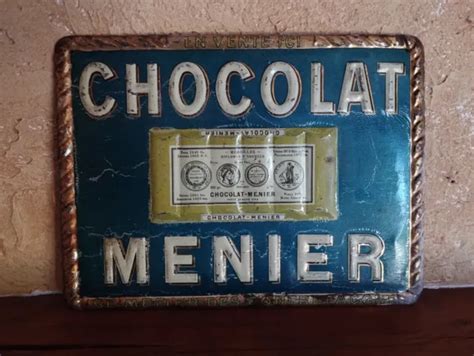 Ancienne TÔle LithographiÉe Tablette Chocolat Menier Eur 13000 Picclick Fr
