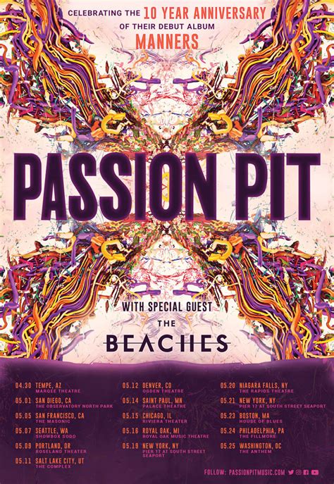 The Beaches Added As Support For Passion Pits 10th Anniversary Manners Tour Exclaim