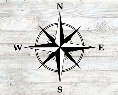 Compass Svg Compass Rose Svg Compass Star Svg Cut File For Etsy