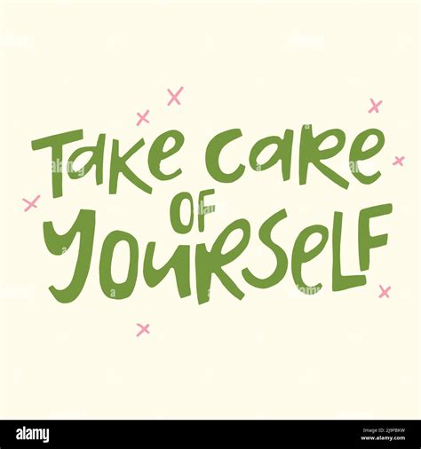 Take Care Of Yourself Hand Drawn Quote Creative Lettering