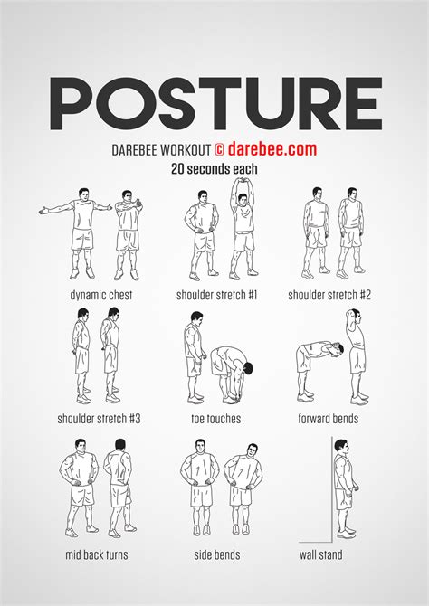 Posture Workout Posture Exercises Posture Correction Exercises