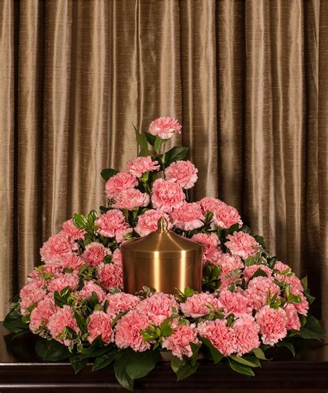 Pink Carnations Memorial Urn Staten Island Ny Sympathy Flowers