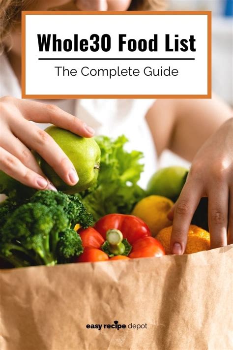 Whole30 Food List 2023 The Complete Guide