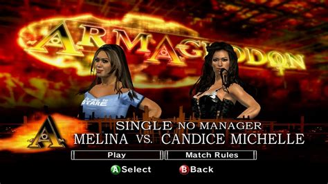 Wwe Smackdown Vs Raw Melina Vs Candice Youtube