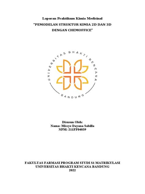 Pemodelan Struktur Kimia 2d Dan 3d Dengan Chemoffice Pdf