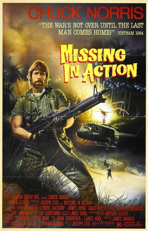 N0790 MISSING IN ACTION Movie Chuck Norris Stallone Arnold Wall Sticker ...