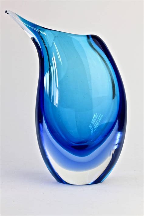 Italian Murano Sommerso Glass Vase Attributed To Flavio Poli For Seguso 1960s At 1stdibs