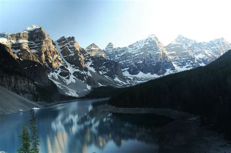 Moraine Lake Canada Reflections 5k Wallpaperhd World Wallpapers4k