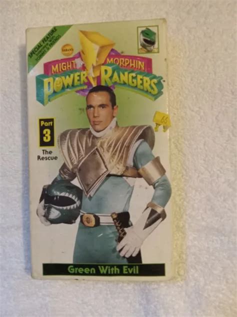 MIGHTY MORPHIN POWER Rangers VHS Video Series Part 3 Green With Evil