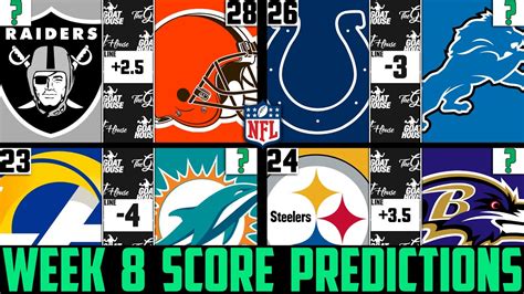 Nfl Week 8 Score Predictions 2020 Nfl Week 8 Picks Against The Spread