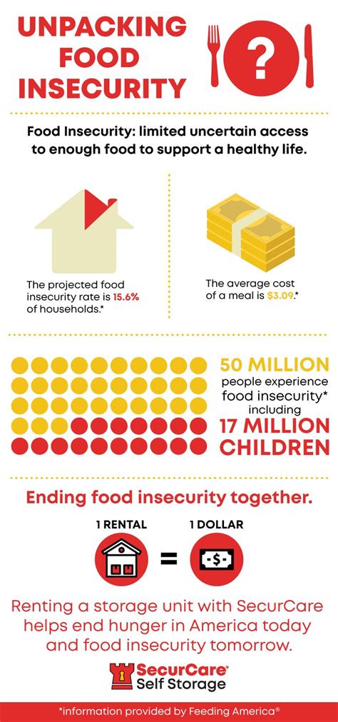 Unpacking Food Insecurity Infographic Feeding America Securcare In
