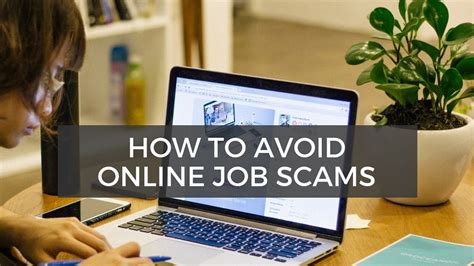 How To Spot And Avoid Online Job Scams