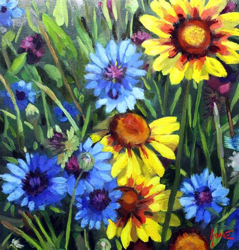 Wildflowers No1 — Roger Goode Fine Art Flower Painting Painted