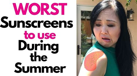 worst sunscreens to use in the summer goseechristysunscreen youtube