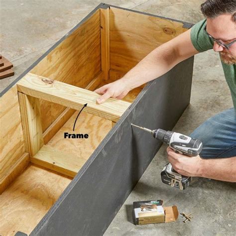 How do you build a bench for a planter? How to Build an Outdoor Storage Bench in 2020 (With images ...