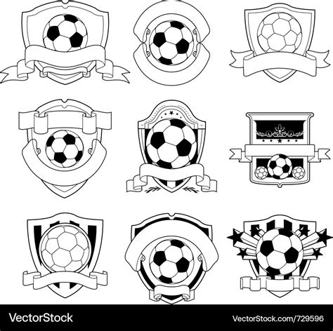 Soccer Badge Royalty Free Vector Image Vectorstock