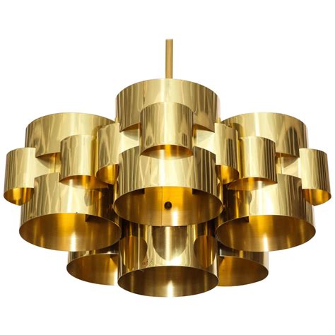 C. Jere Brass Chandelier Cloud Signed | Chandelier, Brass chandelier, Small led lights