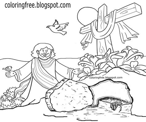 Easter Coloring Pages With Jesus