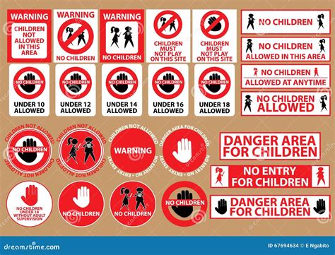 No Children Allowed Sign Isolated On White Background Vector
