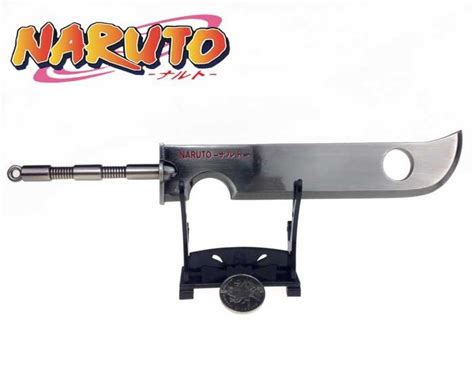 Naruto Momochi Zabuza Sword Kunai Weapon With Shelves Cosplay Tools In