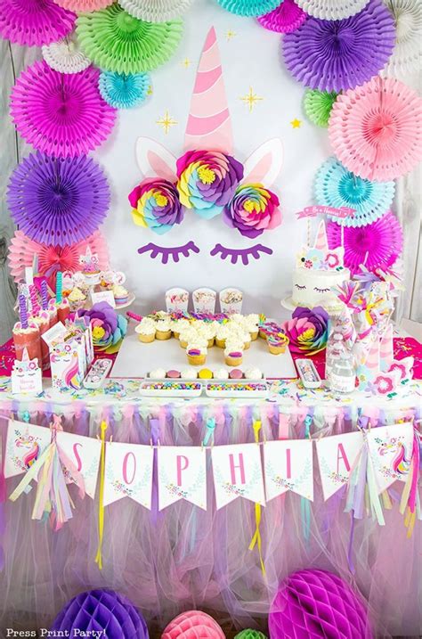 Décoration Licorne Birthday Party Decorations Diy Unicorn Birthday