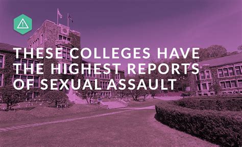 Colleges With Highest Reports Of Sexual Assault