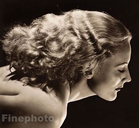 Vintage Female Nude Face Portrait Blonde Hair Salon Decor Photo