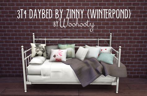 My Sims 4 Blog Ts3 Winterpond Daybed Conversion By Woohooty