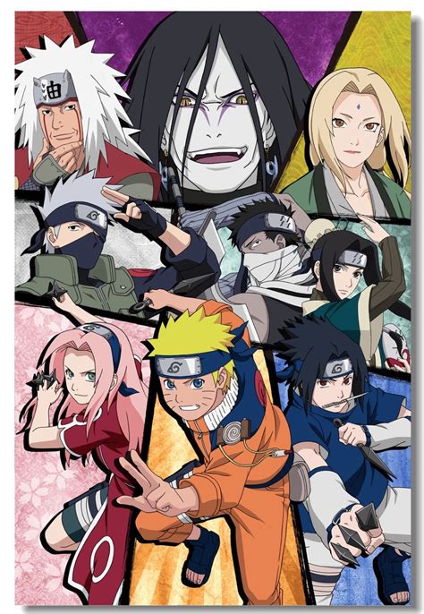Custom Canvas Wall Decor Naruto Poster Naruto Uchiha Sasuke Wallpaper Hatake Kakashi Sticker