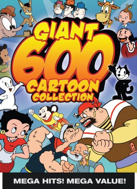 Giant 600 Cartoon Collection 12 Discs Dvd Best Buy
