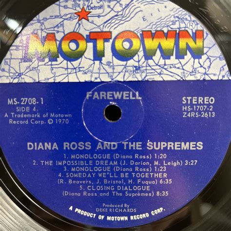 Diana Ross And The Supremes Farewell 2 Lp Box Set Vinyl Albums Motown Ms