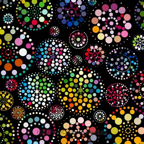 Free Vectors Abstract Colorful Dots Pattern Background Backgrounds