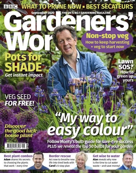 Bbc Gardeners World Magazine September 2020 Buy Back Issues