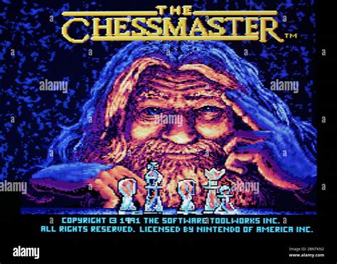The Chessmaster Snes Super Nintendo Editorial Use Only Stock Photo