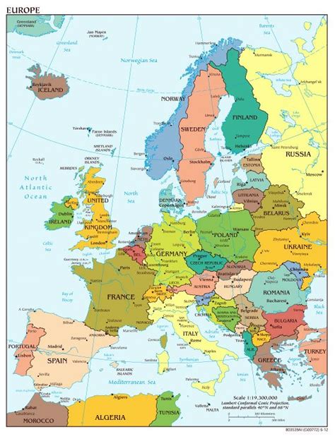Large Detailed Map Of European Union Europe Mapslex World Maps Sexiz