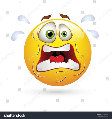Smiley Emoticons Face Vector - Shocking - Royalty Free Stock Vector