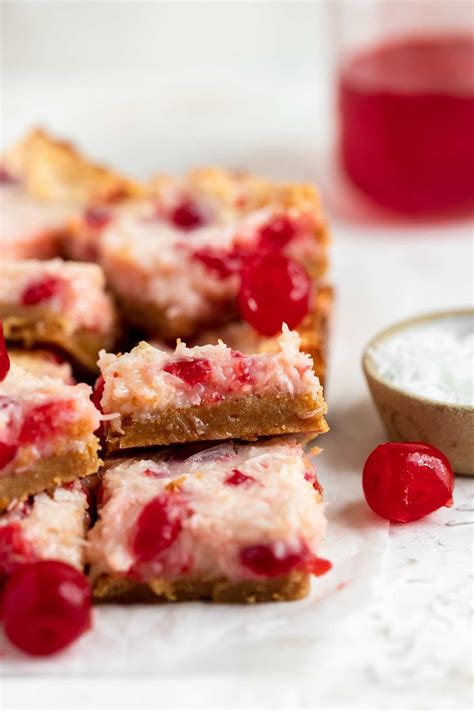 Cherry Coconut Bars Recipe Dinner Then Dessert