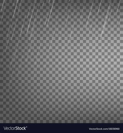 Rain Transparent Effect Background Royalty Free Vector Image