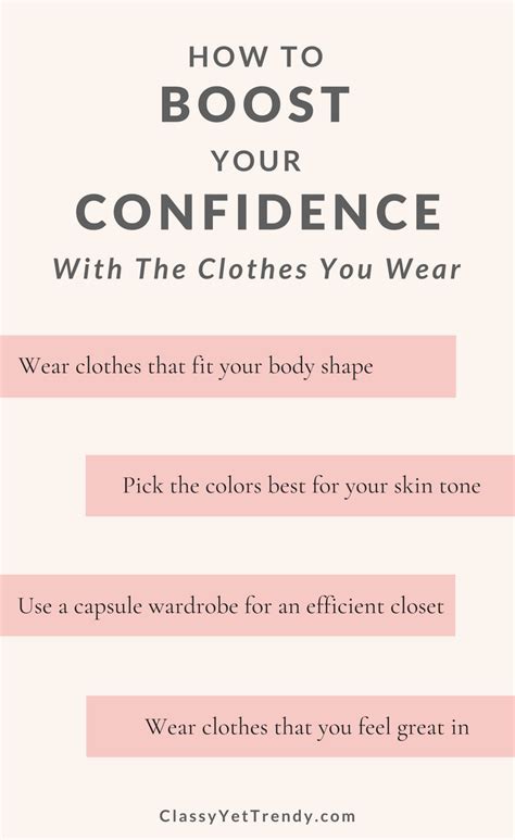 4 Ways To Boost Your Confidence With Your Wardrobe Classy Yet Trendy