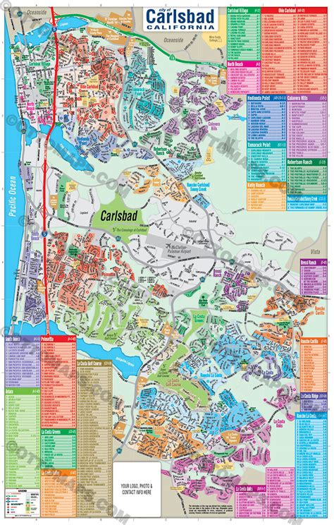 Carlsbad Map Full San Diego County Ca Otto Maps