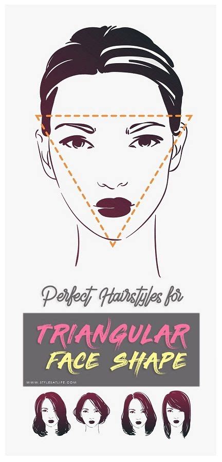Best Hairstyles For Triangle Face Shape Female Triangle Face Hairstyles Face Shapes Face