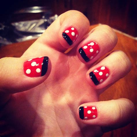 Minnie Mouse Nails To Wear During Our Next Disney Trip Disney Nails