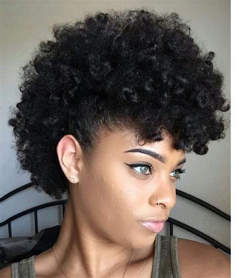 We love how she paired this with a black blazer with satin trimming and red lips, it really ties the look 25 updo hairstyles for black women | black hair updos inspiration wearing your hair up can feel tired. 40 Mohawk Hairstyles For Black omen